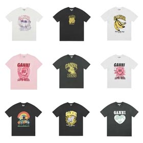 Ganni Casual loose short sleeves(40 cp)-1234